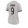 Damen Fußballbekleidung Paris Saint-Germain Mauro Icardi #9 Auswärtstrikot 2022-23 Kurzarm